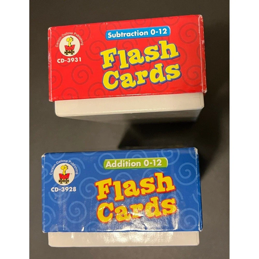 Flash Cards Kids OS Multi Excellent Math Addition Subtraction Set